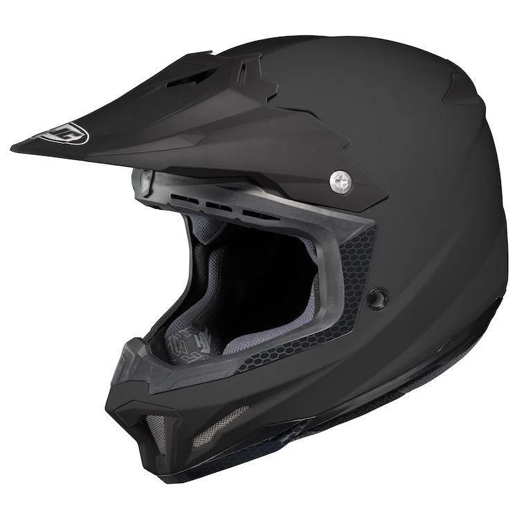 Classic Style HJC CL-X7 Matte Black Snowmobile/Motocross Helmet