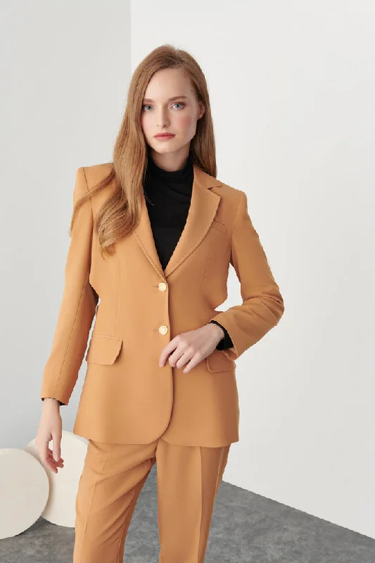 Elegant Outline Solid Jacket With Open Sides