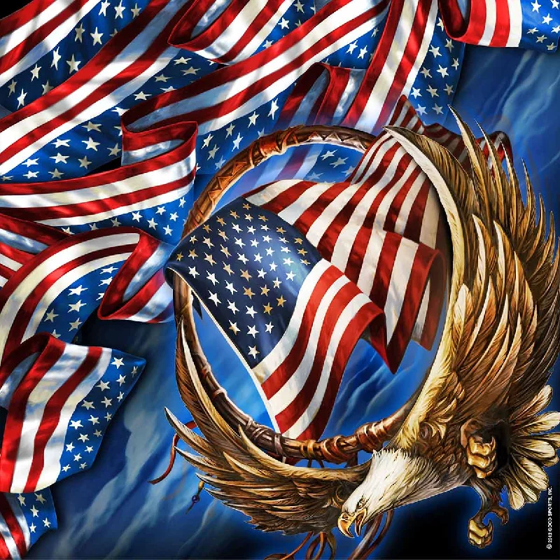 Thin Design Hot Leathers BAB1092 Hoop Eagle Bandana