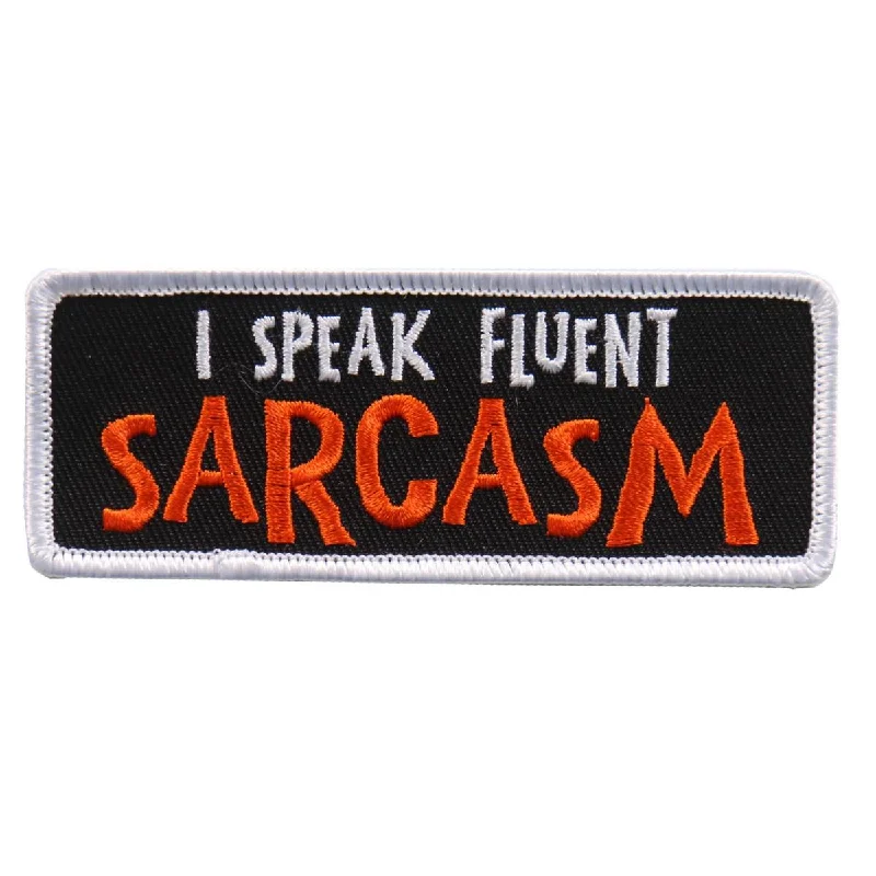 Summer Selection Hot Leathers PPL9607 I Speak Fluent Sarcasm 4"x1" Patch
