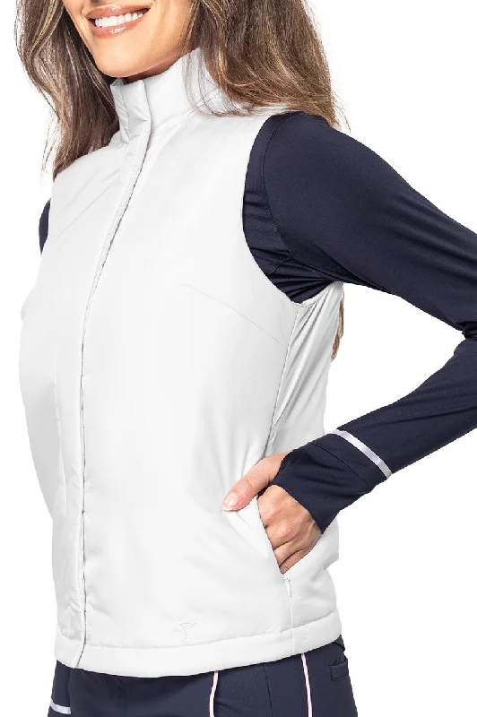 Age-reducing Style White Vintage Vest