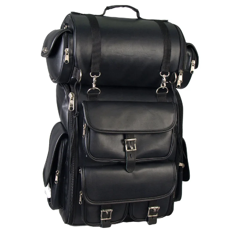 Effortless Outfits Hot Leathers TRA1009 Extra Large 2 Piece PVC Motorcycle Travel Bag Effortless Outfits Hot Leathers TRA1009 Extra Large 2 Piece PVC Motorcycle Travel Bag