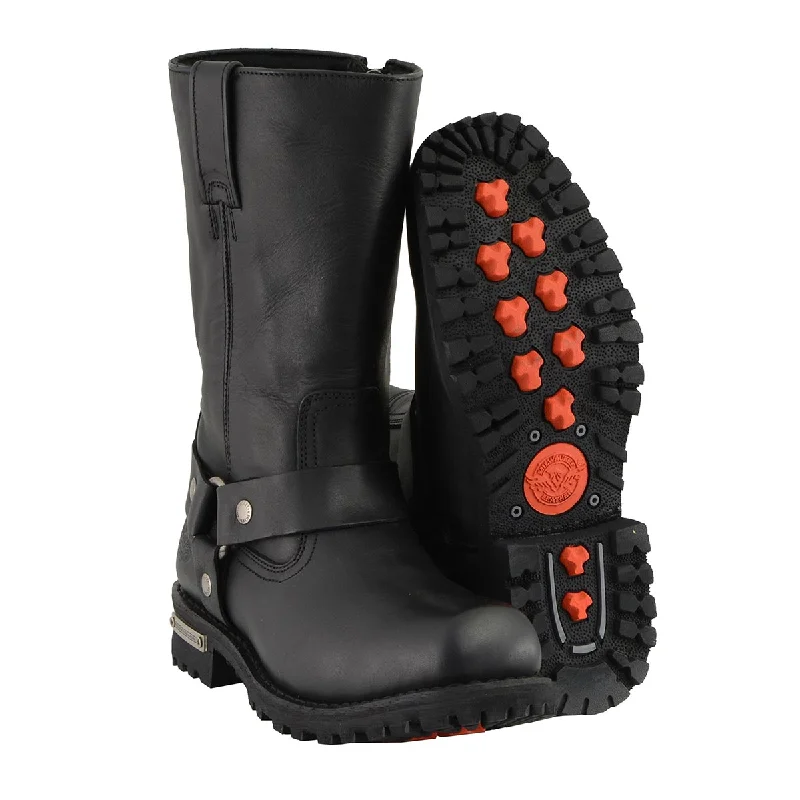 Casual And Versatile Milwaukee Leather Men's Wide-Width Classic Black Leather 11-Inch Square Toe Motorcycle Harness Boots MBM131W Casual And Versatile Milwaukee Leather Men's Wide-Width Classic Black Leather 11-Inch Square Toe Motorcycle Harness Boots MBM131W