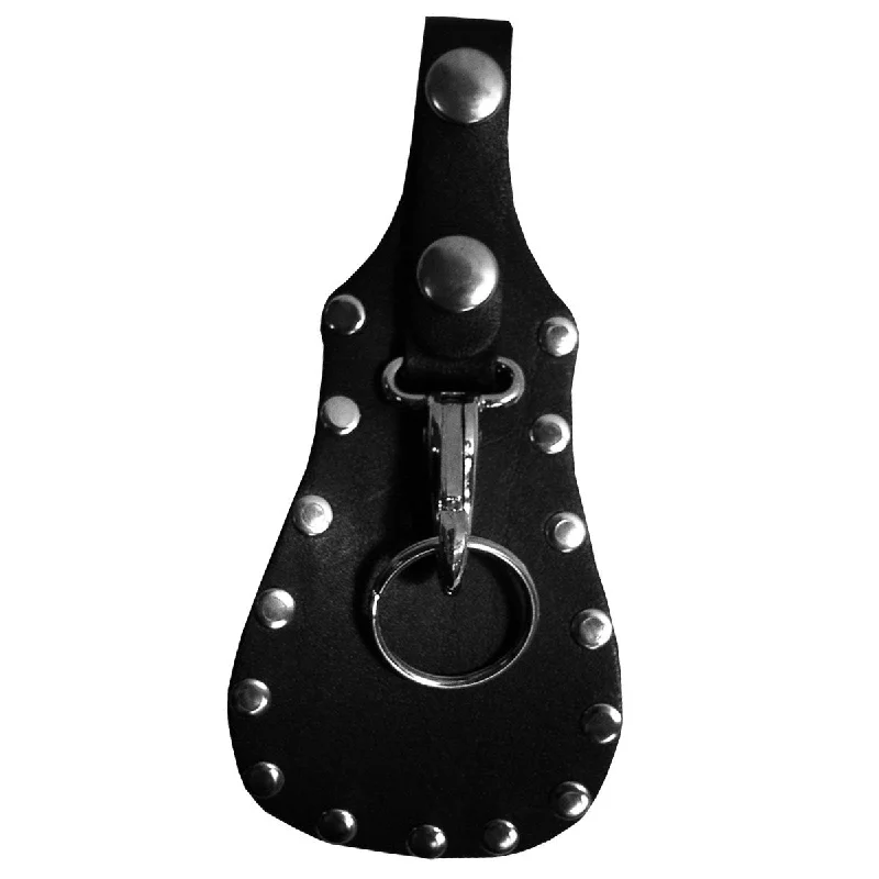 Relaxed Jackets Hot Leathers KCF1002 Wide Leather Key Fob with Rivets