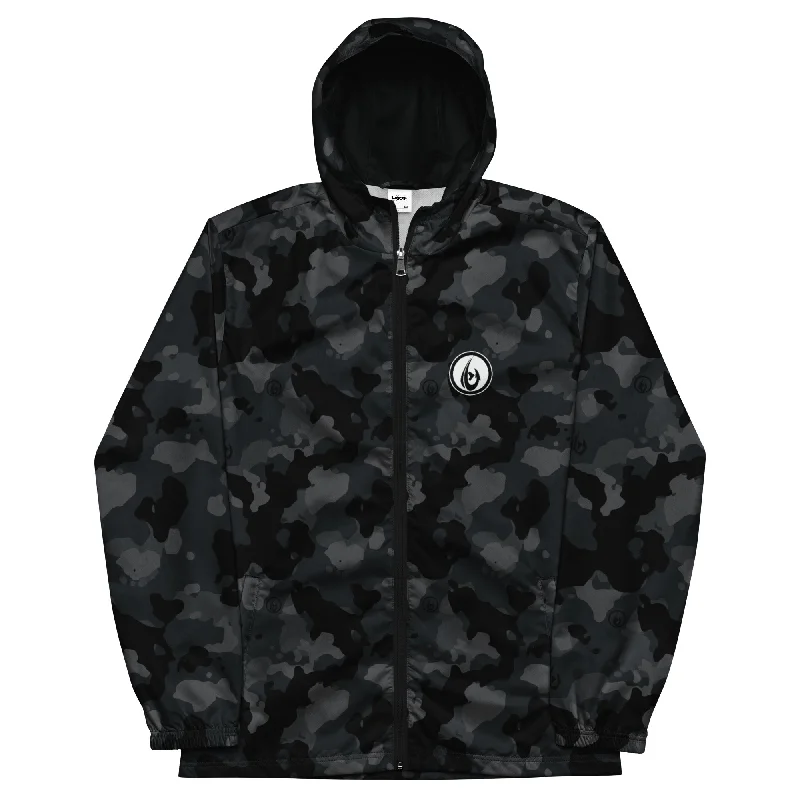 Versatile Comfort Wear Windbreaker Grey Camo
