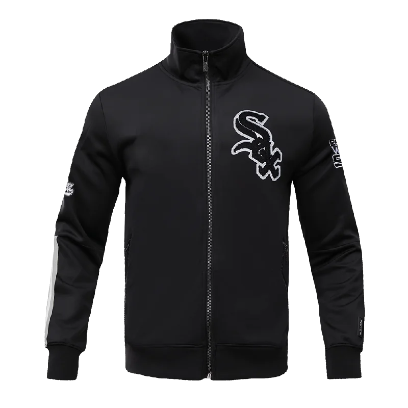 Avant-garde Design MLB CHICAGO WHITE SOX CLASSIC MEN'S TRACK JACKET (BLACK)