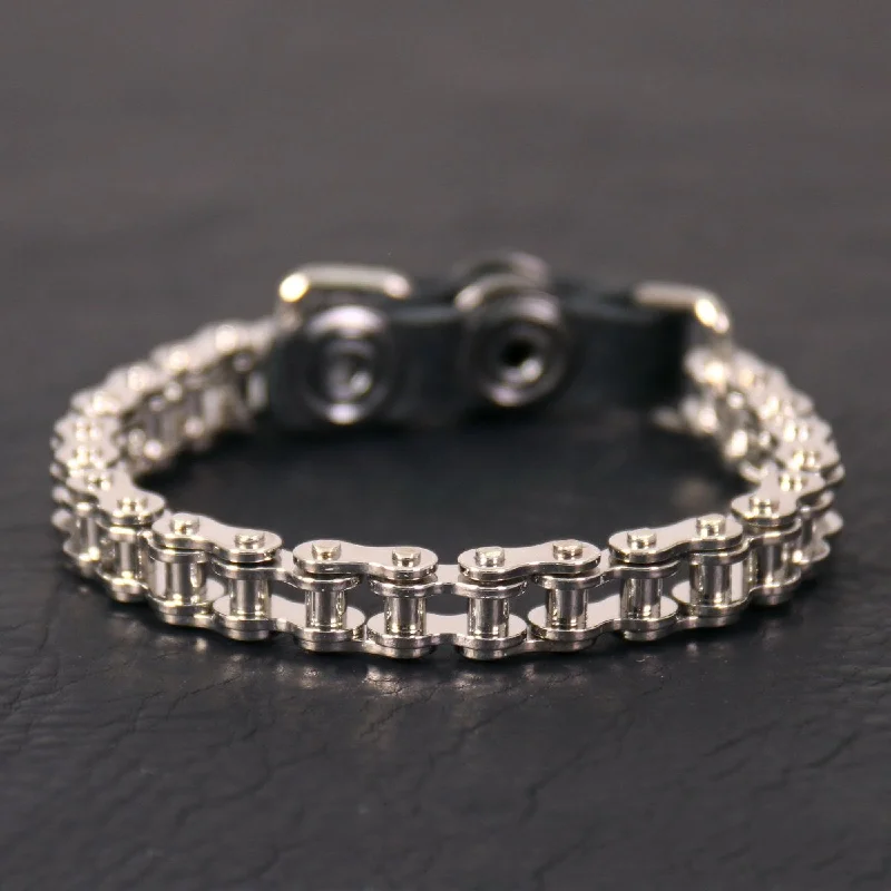 Elegant Casuals Hot Leathers JWB5101 Bike Chain Bracelet