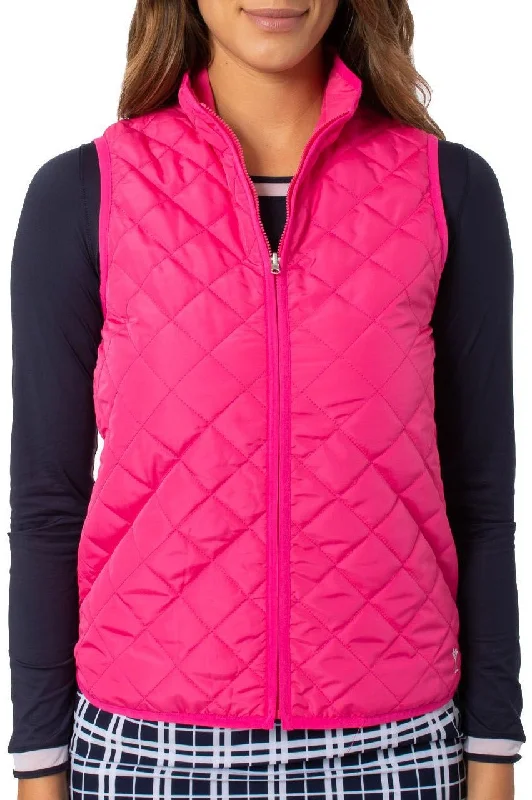 Spiritual Vitality Hot Pink Quilted Wind Vest