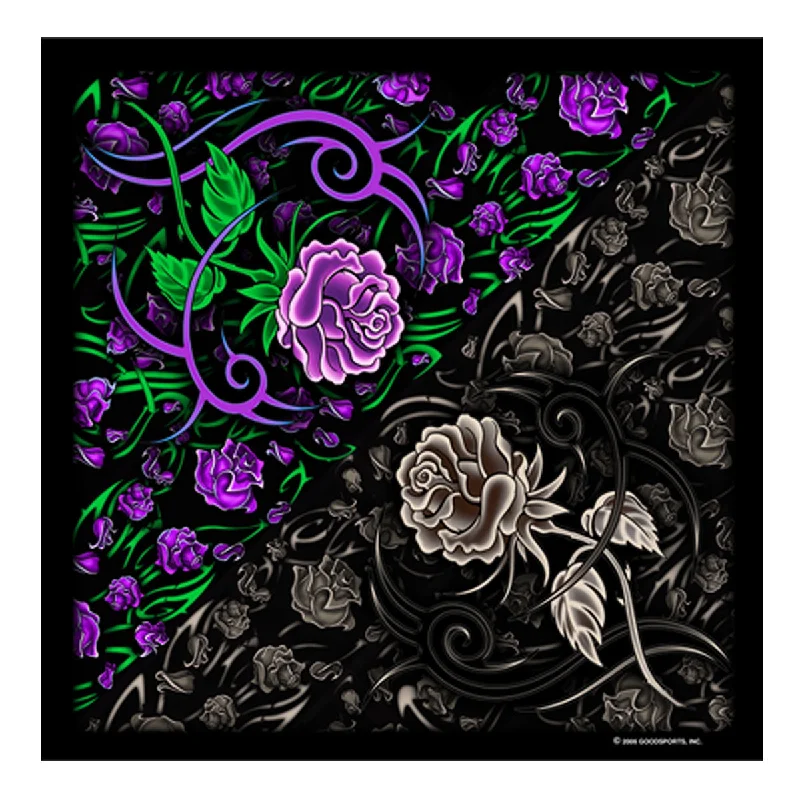Minimal Classic Hot Leather BAB1001 Tribal Rose Bandana