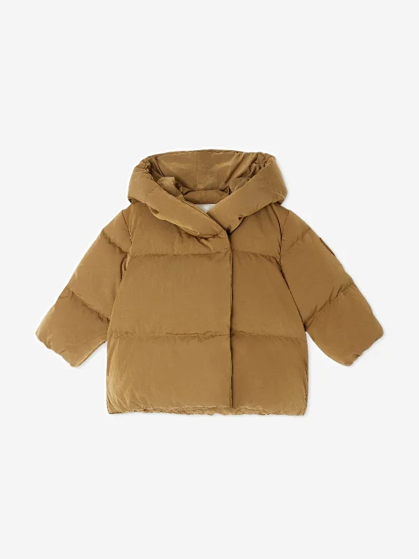 Weekend Wear Bonpoint Baby Puffer Jacket in Brown