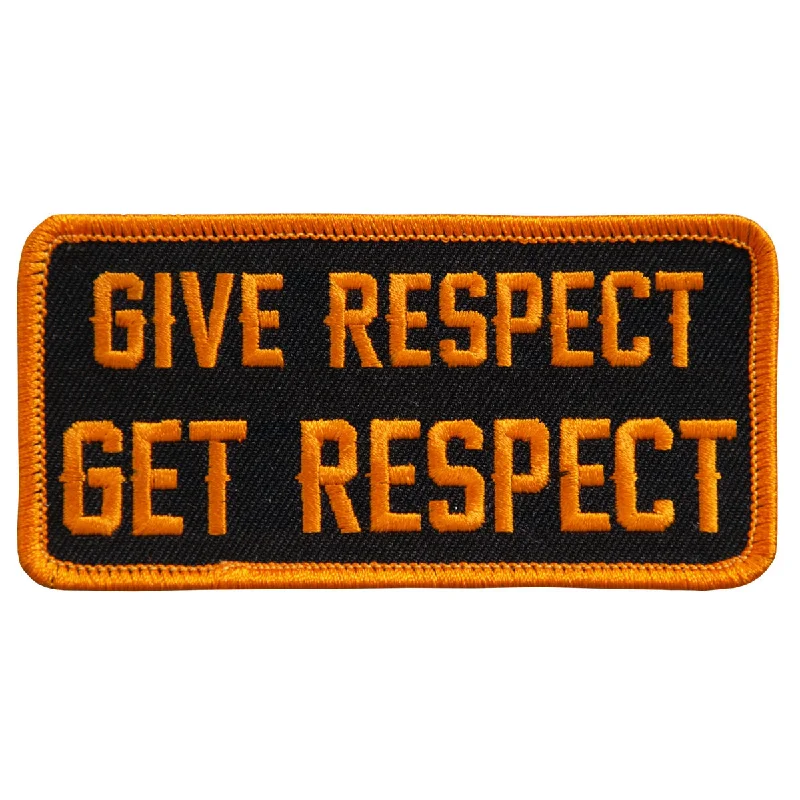 Fashionable Inner Wear Hot Leathers PPL9421 Give Respect Get Respect 4" x 2" Patch