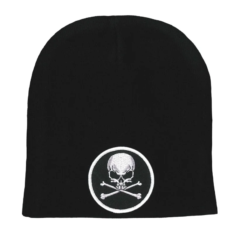 Weekend Comfort Wear Hot Leathers KHB5009 Skull and Crossbones Knit Hat