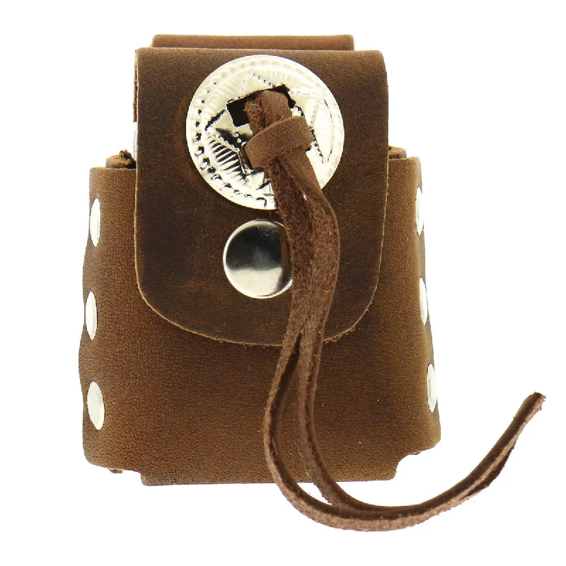 Luxury Style Hot Leathers CSH1002 Brown Lighter Case with Concho
