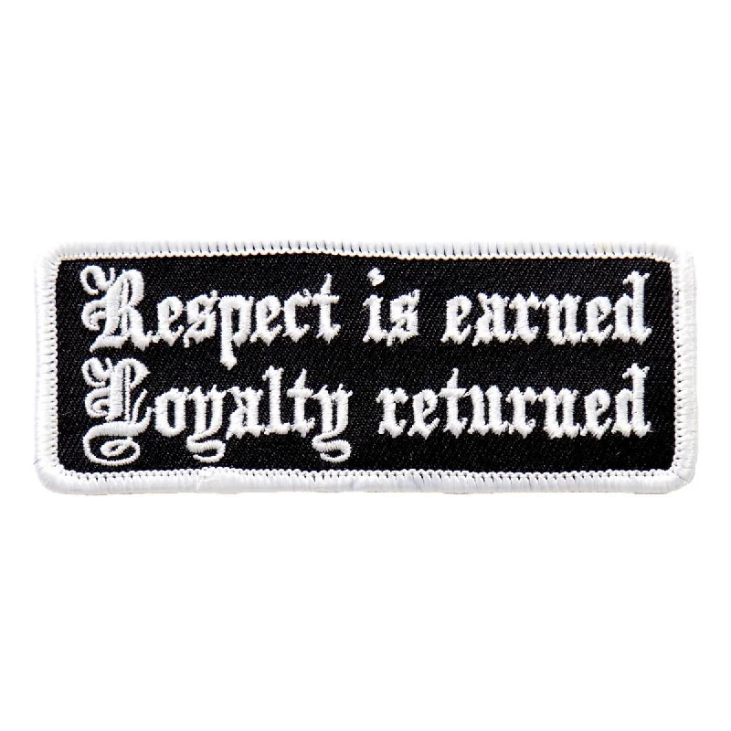 Lively And Youthful Hot Leathers PPL9498 Respect Is Earned 4"x1" Patch