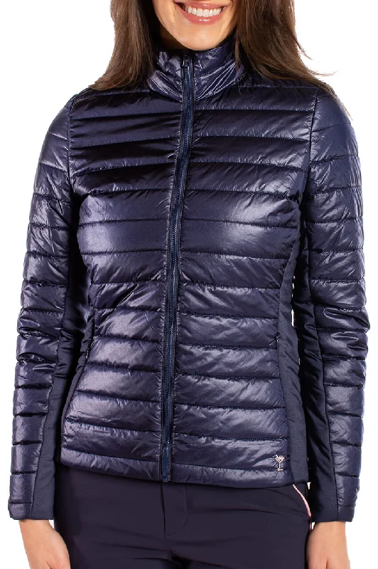High-end Design Navy City Girl Jacket