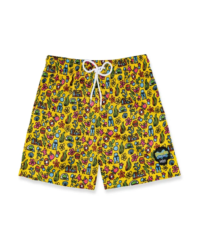 Cozy Outerwear SpongeBob Squarepants x Jack's "Wall Halla" Boy's Mesh Shorts