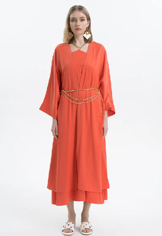 Soft And Comfortable Open Solid Kimono Abaya