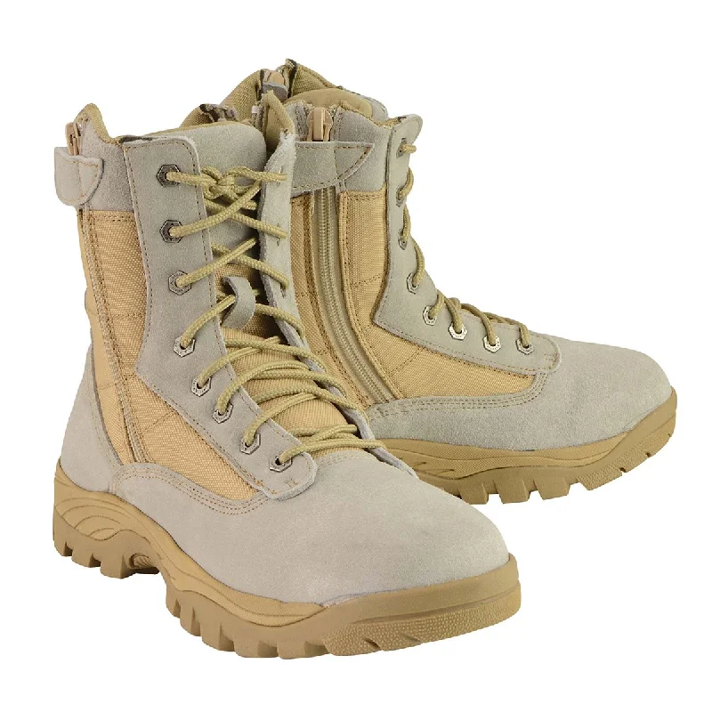 Comfy Chic Wear Milwaukee Leather Men's Lace-Up Desert Sand 9-Inch Leather Swat Style-Tactical Motorcycle Biker Boots MBM9111 Comfy Chic Wear Milwaukee Leather Men's Lace-Up Desert Sand 9-Inch Leather Swat Style-Tactical Motorcycle Biker Boots MBM9111