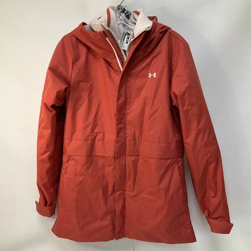 Body Design Coat Raincoat By Under Armour In Orange, Size: S
