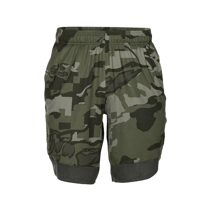 Feminine Charm Shorts Train Stretch Camo baroque green