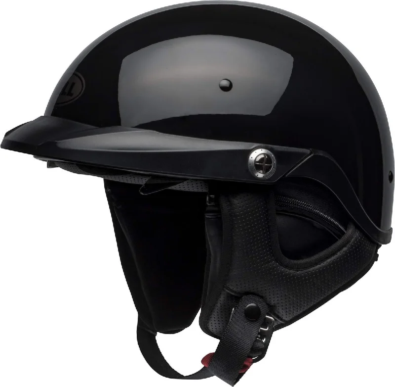Easygoing Outfits Bell Pit Boss Gloss Black Half Helmet