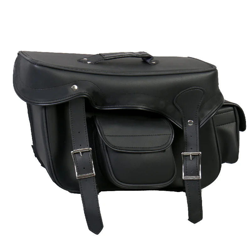 Exclusive Customization Hot Leathers SDA1005 Extra Large Saddle Bag with Concealed Carry Pocket and Reflective Piping 20X11X7 Exclusive Customization Hot Leathers SDA1005 Extra Large Saddle Bag with Concealed Carry Pocket and Reflective Piping 20X11X7