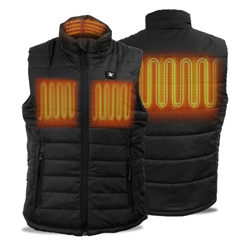 Urban Comfort Nexgen Heat Women's NXL4301SET Puffer Black Heated Winter Vest for Outdoor Activities w/ Battery Urban Comfort Nexgen Heat Women's NXL4301SET Puffer Black Heated Winter Vest for Outdoor Activities w/ Battery