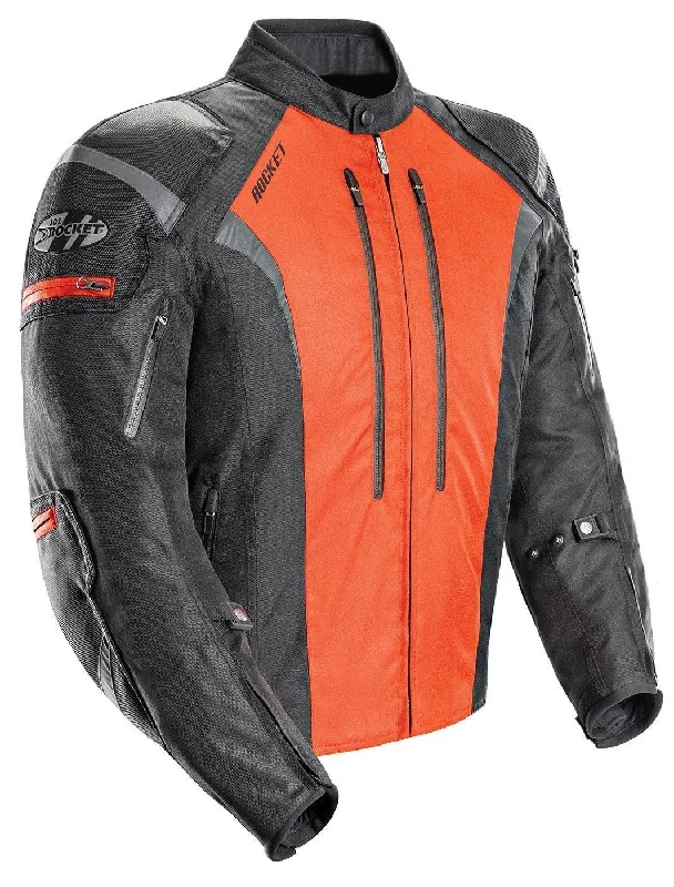 Casual Choice Joe Rocket Atomic 5.0 Men's Black And Orange Textile Jacket