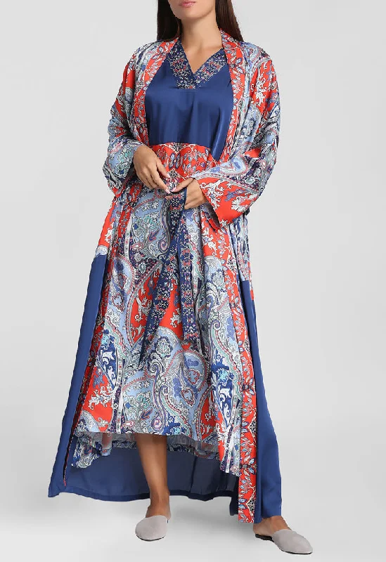 Trendy Dresses Long Printed Kimono