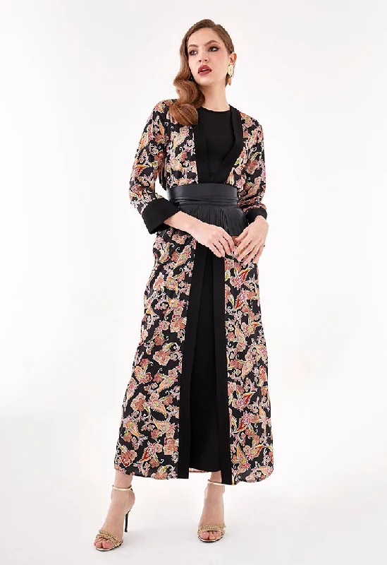 Urban Comfort Paisley Print Long Kimono