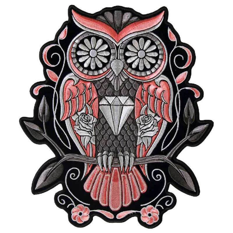 Dessert Matching Hot Leathers PPA6697 Sugar Owl 8" X 9" Patch