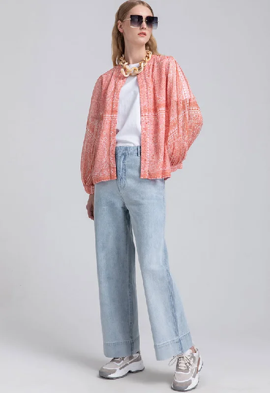 Casual Choice All Over Paisley Printed Outerwear