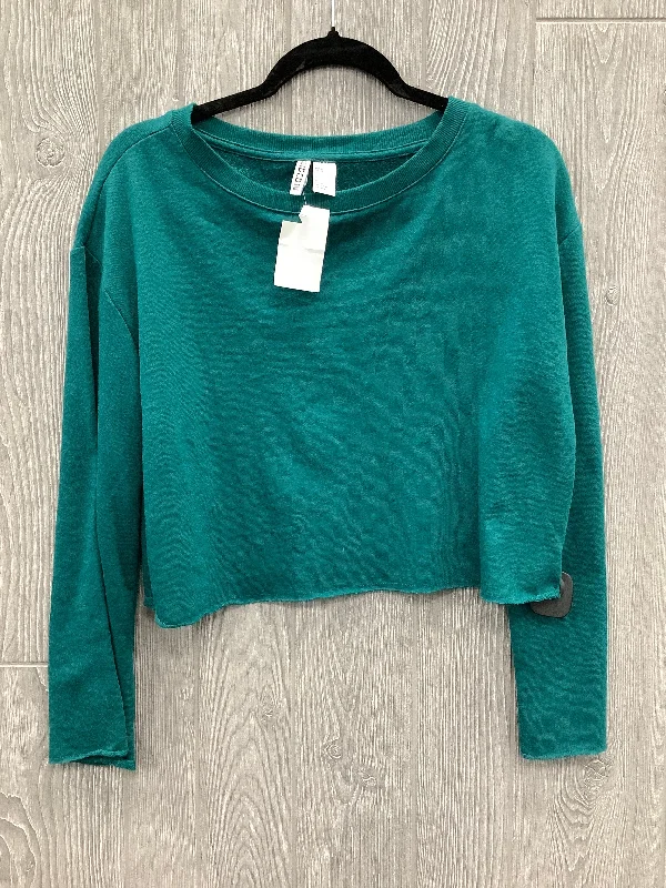 Must-have For Fashion Top Long Sleeve By Divided In Green, Size: S