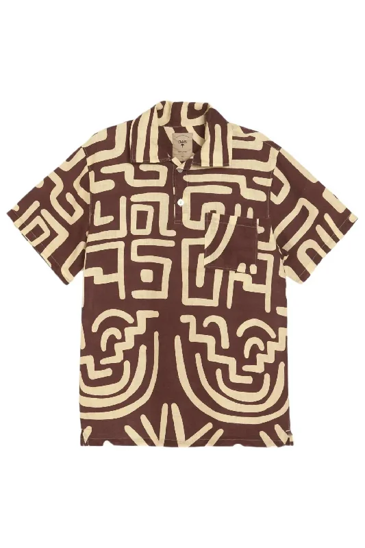 Sporty Wear Girona Linen Shirt In Kalahara