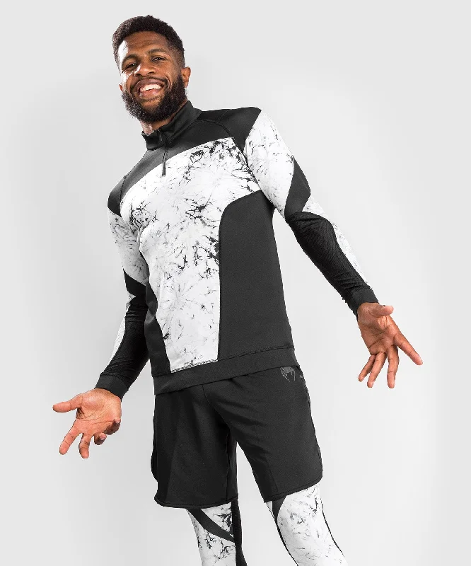 Elegant And Noble Venum G-Fit Marble Dry Tech long sleeves zipped collar - Marble