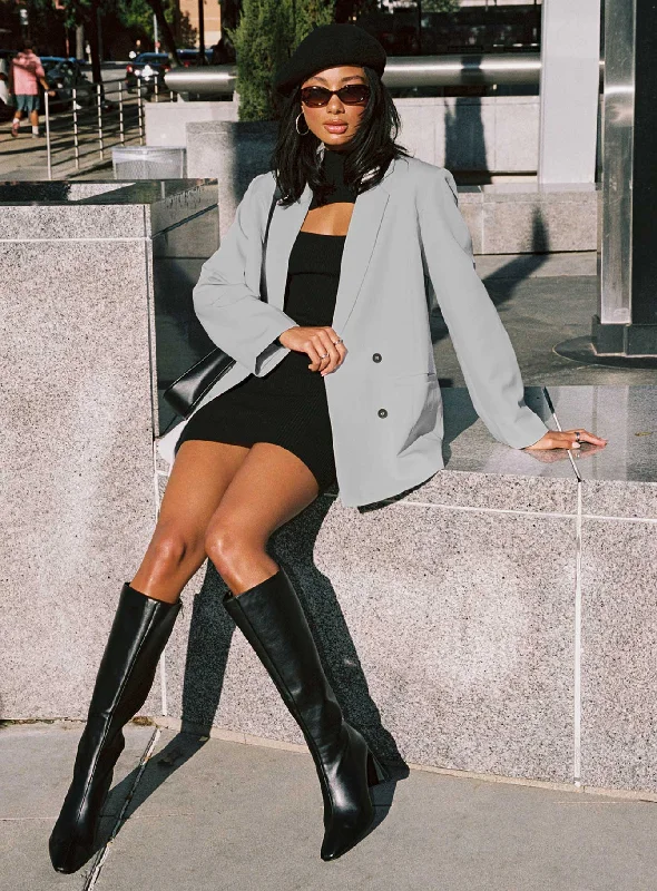 Cozy Apparel Wyoming Blazer Grey