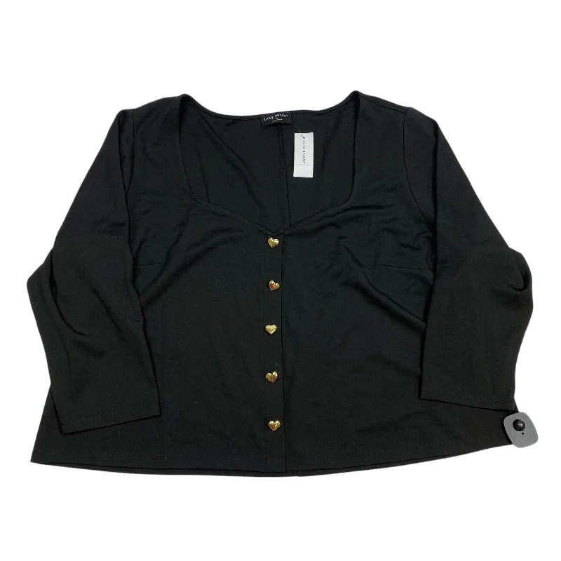 Luxury Temperament Top 3/4 Sleeve By Lane Bryant In Black, Size: 3x