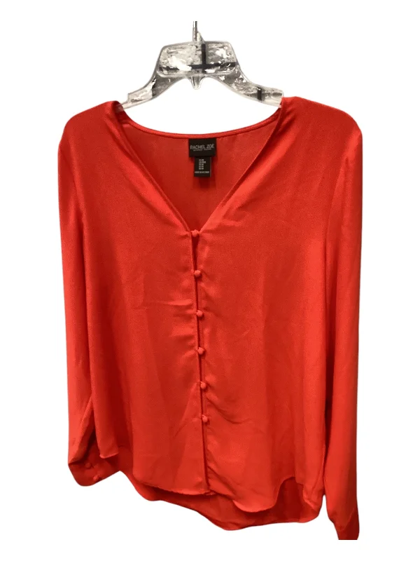 High-end Design Top Long Sleeve By Rachel Zoe In Red, Size: M