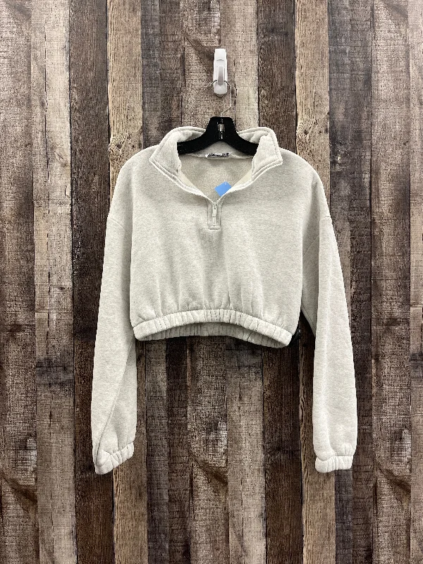 Exquisite Craftsmanship Top Long Sleeve By Cme In Grey, Size: S