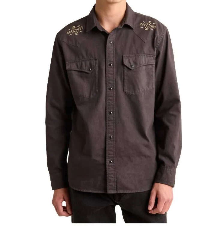 High-quality Styles Chandler Embroidered Shirt In Black