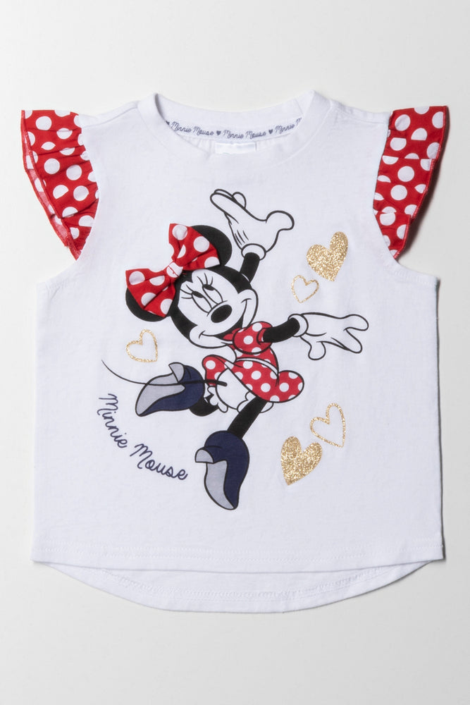 Must-have For Autumn And Winter Minnie Mouse T-Shirt White