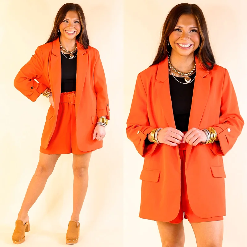Relaxed Tops Online Exclusive | Fine Like Wine 3/4 Sleeve Blazer in Red
