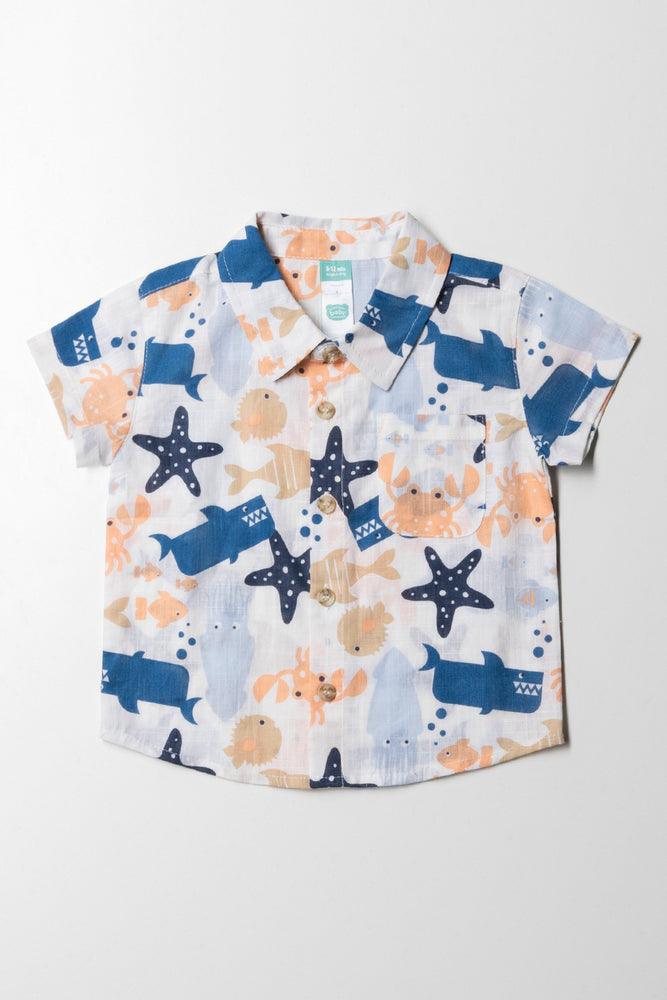 Sporty Elegance Short Sleeve Shirt Cream