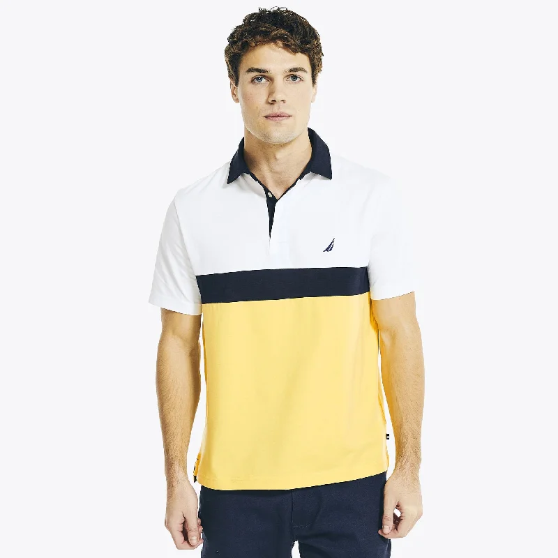 Relaxed And Casual Nautica Mens Classic Fit Chest-Stripe Polo