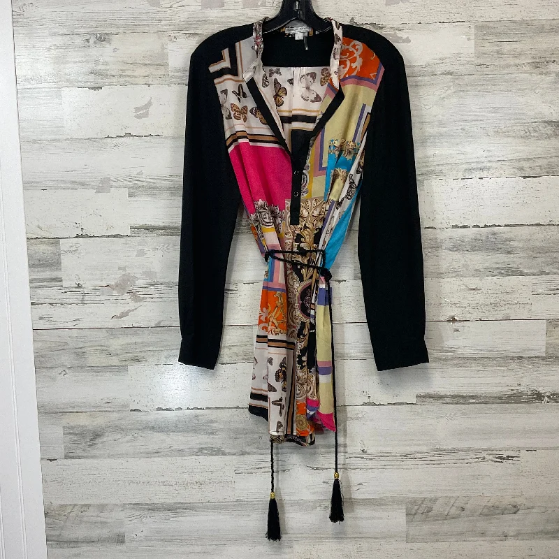 Easy-to-Wear Tunic Long Sleeve By Alberto Makali In Black, Size: L