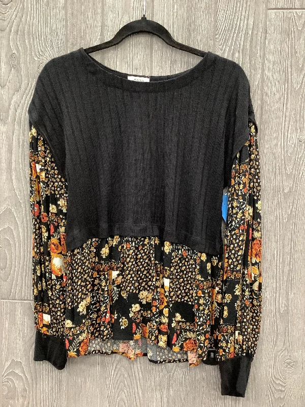 Fashionable Items Top Long Sleeve By Maurices In Black, Size: S