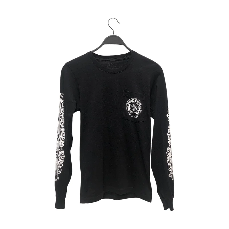 Comfy Pants CHROME HEARTS/LS T-Shirt/XS/Cotton/BLK/CLASSIC HORSESHOE