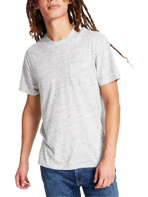 Timeless Comfort Mens Marled Cotton T-Shirt