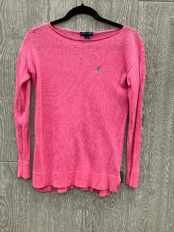 Personalized Outfit Top Long Sleeve By Ralph Lauren In Pink, Size: Sp