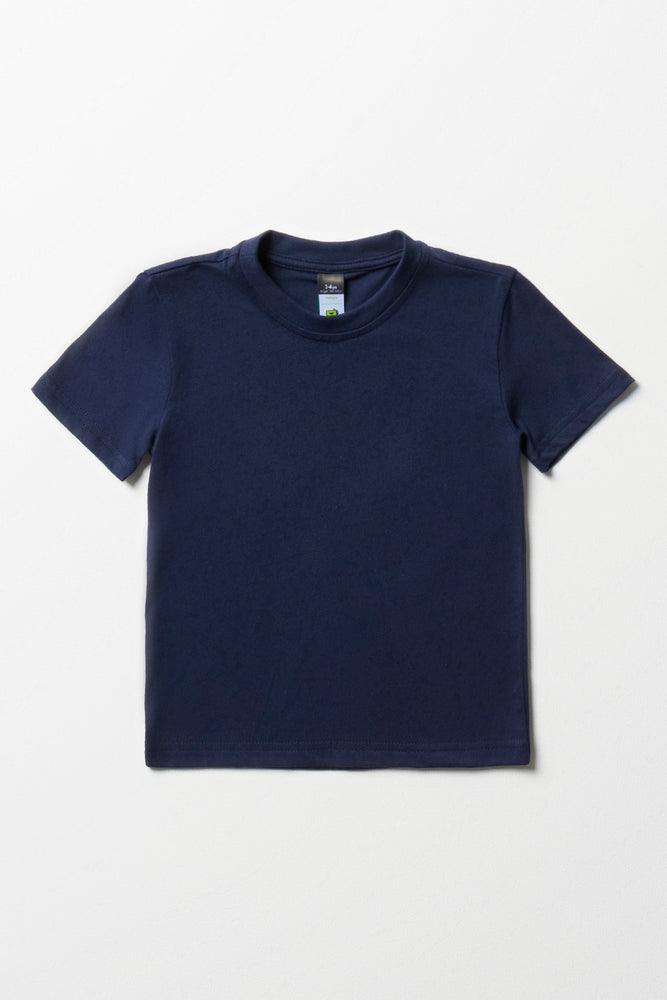 Bright Colors Short Sleeve T-Shirt Navy